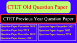 CTET Old Question Paper