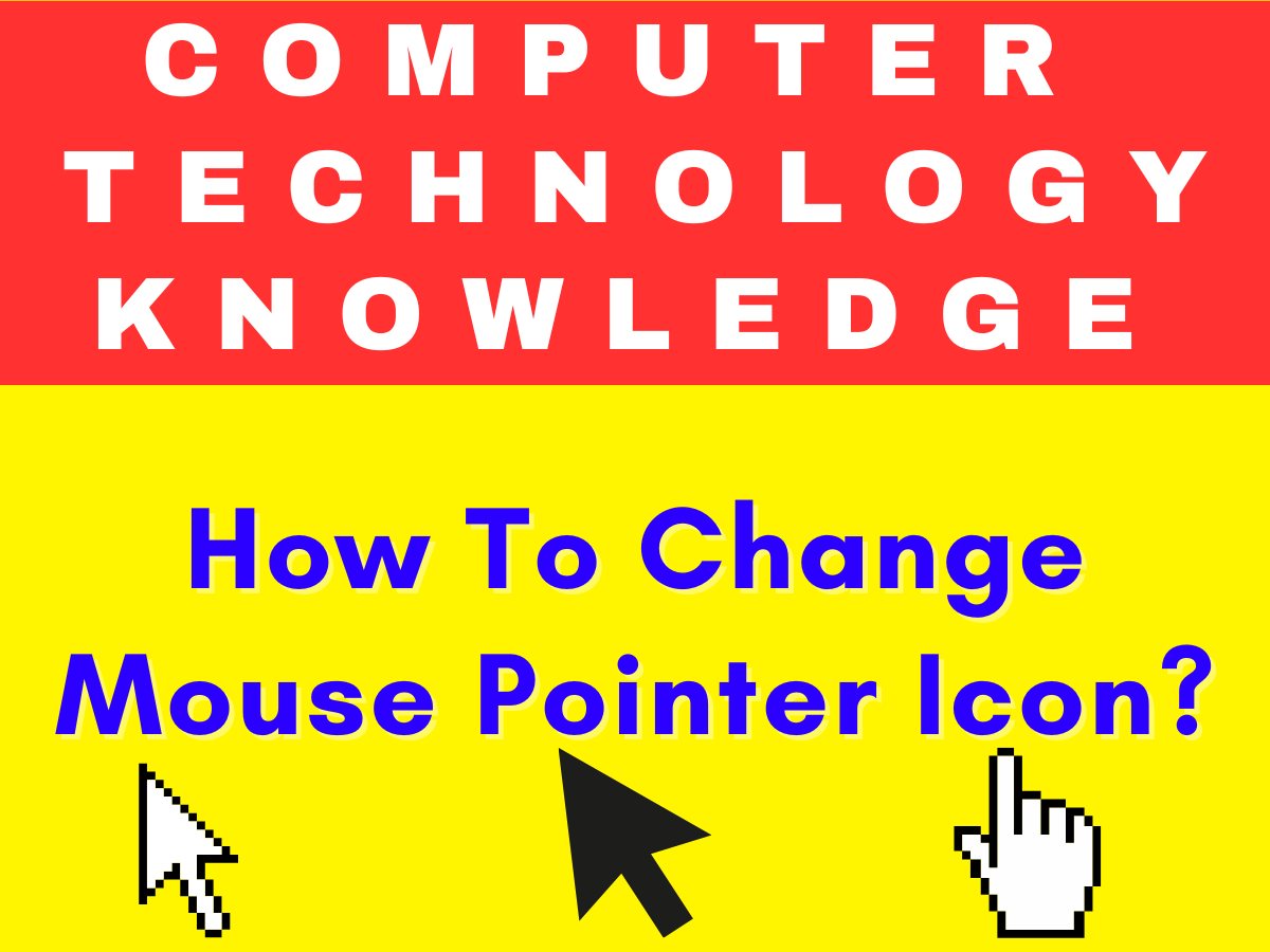 How To Change Mouse Pointer Icon