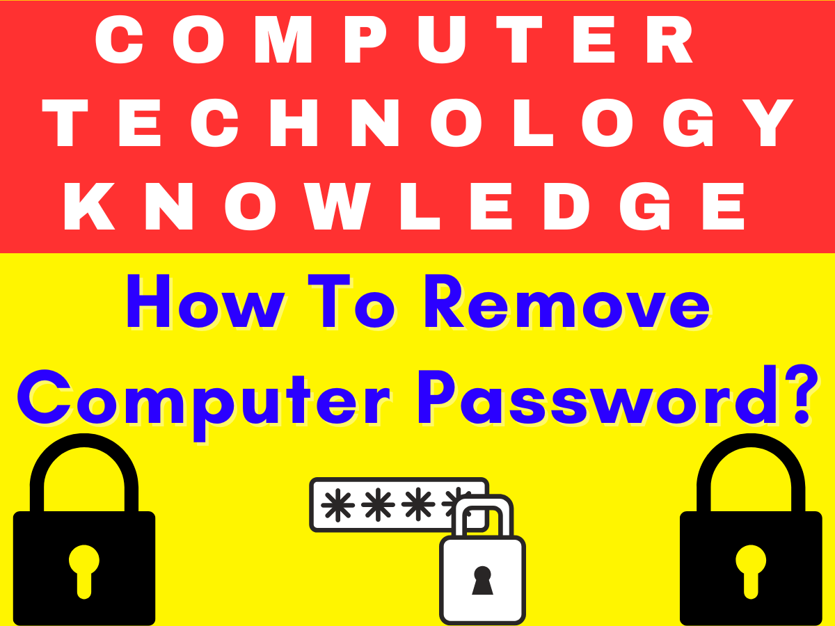 How to Remove Computer Password