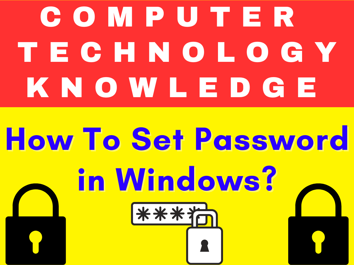 How to set password in windows