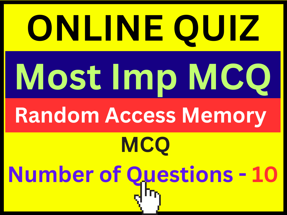 Random Access Memory Quiz in Hindi